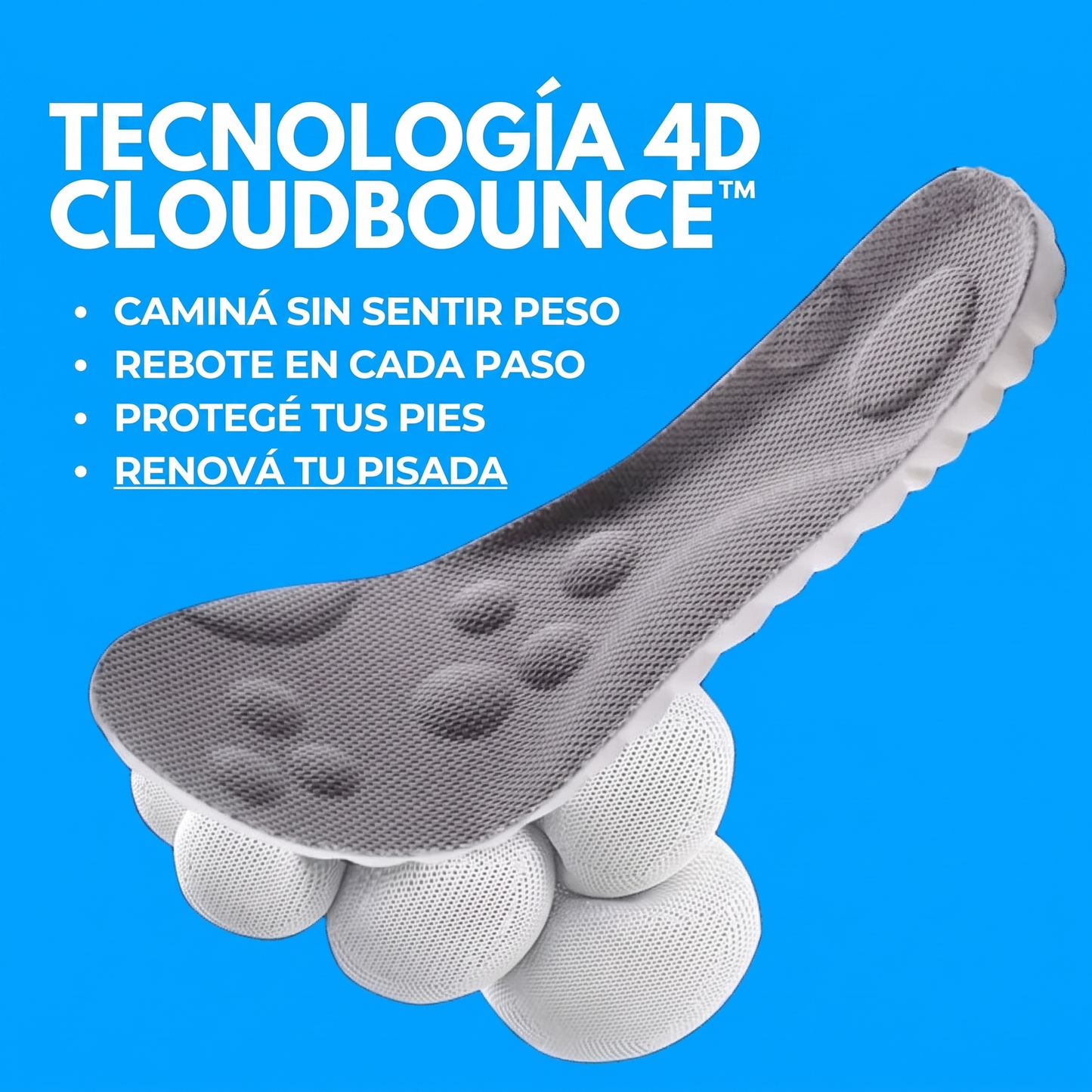 Plantillas CloudSole® 4D — Alivio en Cada Paso